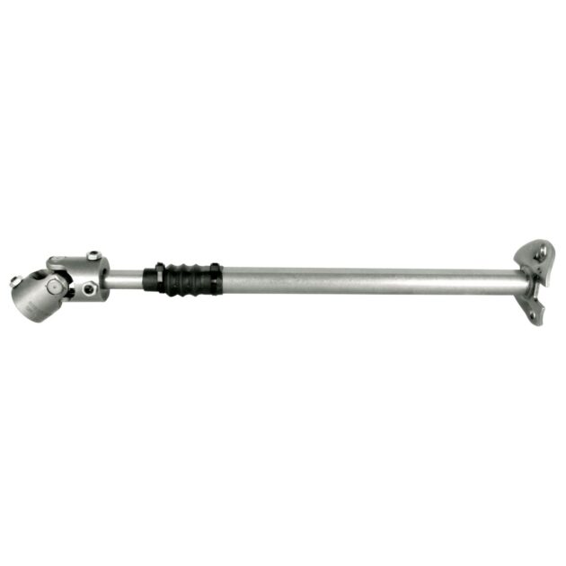 Borgeson - Steering Shaft - P/N: 000976 - 1973-1975 Bronco heavy duty telescopic steel steering shaft.  Connects from factory column to steering box. Includes rag joint flange and billet steel universal joint.