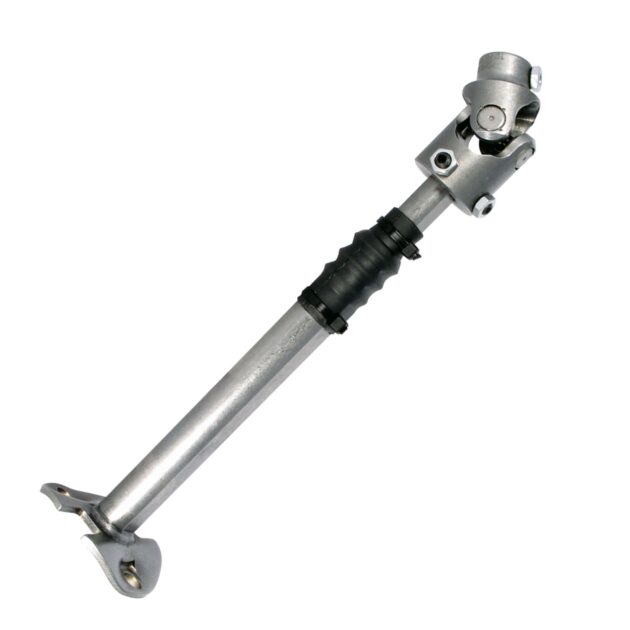 Borgeson - Steering Shaft - P/N: 000977 - 1978-1979 Ford F-150 and Bronco with rag joint. Heavy duty telescopic steel steering shaft.  Connects from factory column to steering box. Includes rag joint flange and billet steel universal joint.