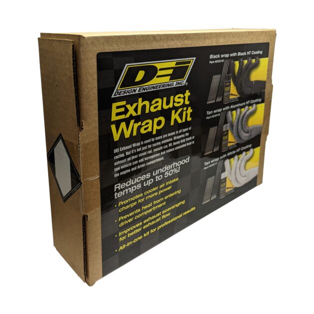 DEI 10111 Automotive Exhaust & Header Glass Fiber Wrap Kit White HT 010111
