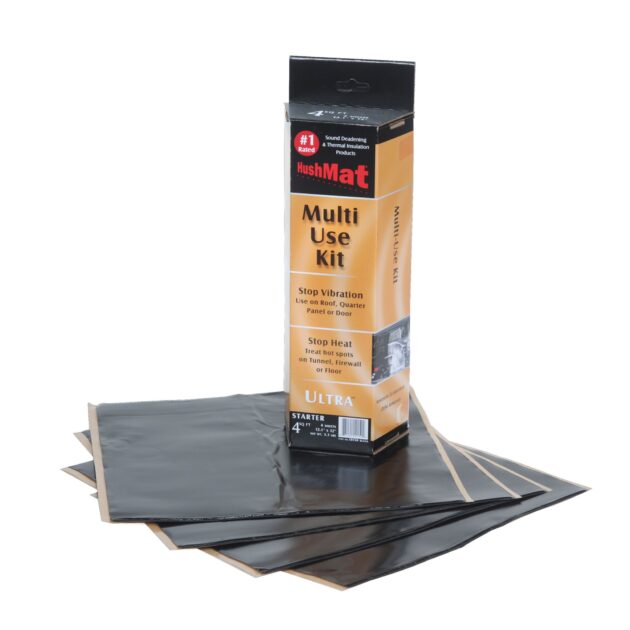 Multi Use Kit - Stealth Black Foil with Self-Adhesive Butyl-4 Sheets 12inx11in ea 3.7 sq ft