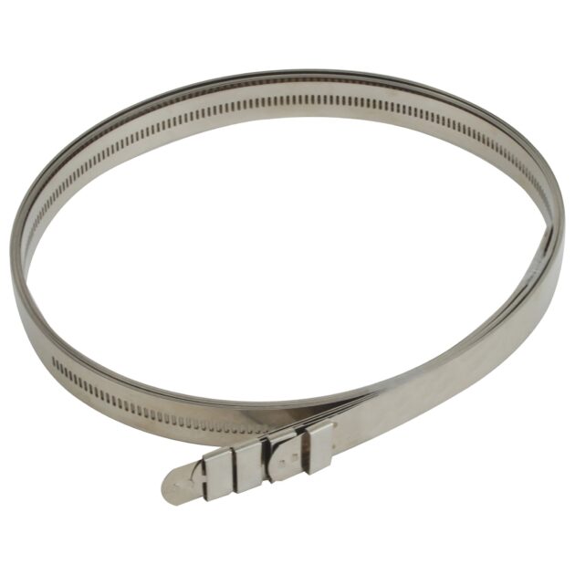 DEI 10217 Stainless-Steel Positive Locking Ties 12mm x 40" (4-Pack) 010217