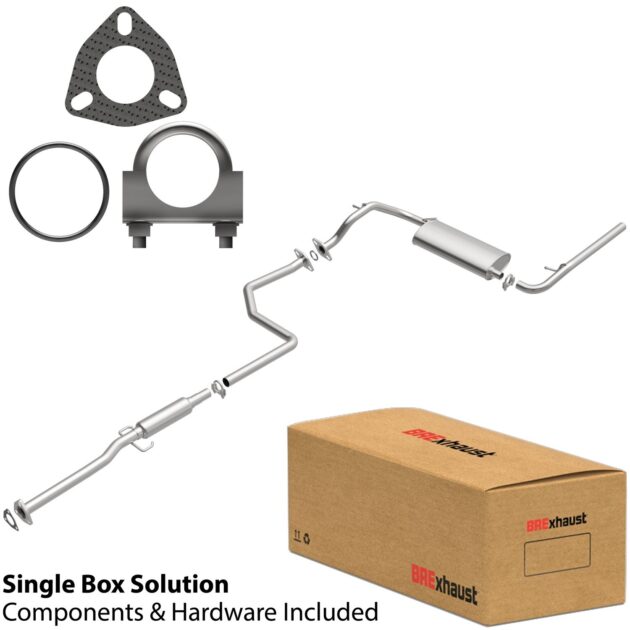 BRExhaust 1990-1991 Honda Civic 1.5L Direct-Fit Replacement Exhaust System