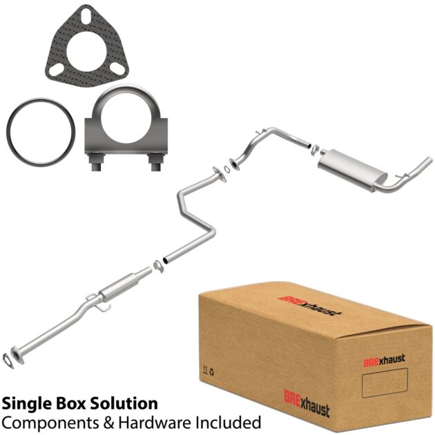 BRExhaust 1990-1991 Honda Civic 1.5L Direct-Fit Replacement Exhaust System