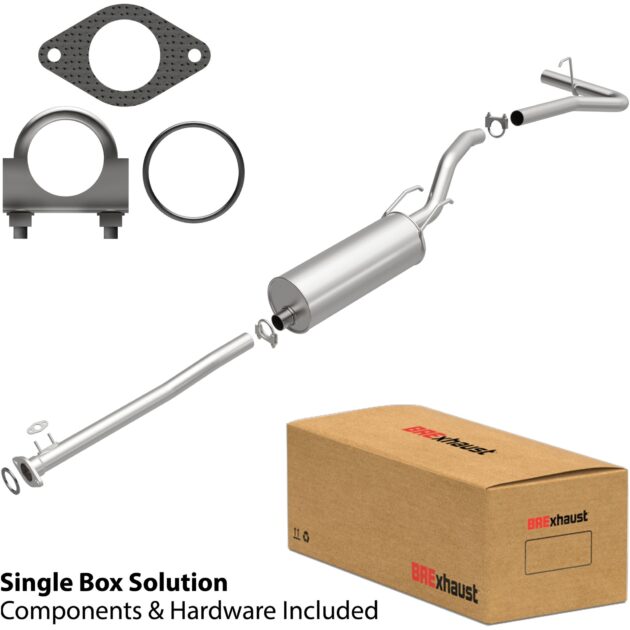 BRExhaust 1999-2004 Toyota Tacoma 2.4L Direct-Fit Replacement Exhaust System