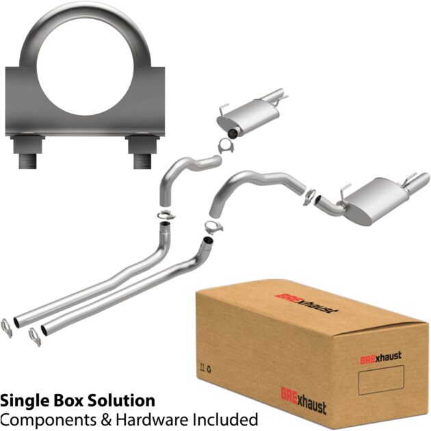 BRExhaust 2005-2009 Ford Mustang 4.6L Direct-Fit Replacement Exhaust System