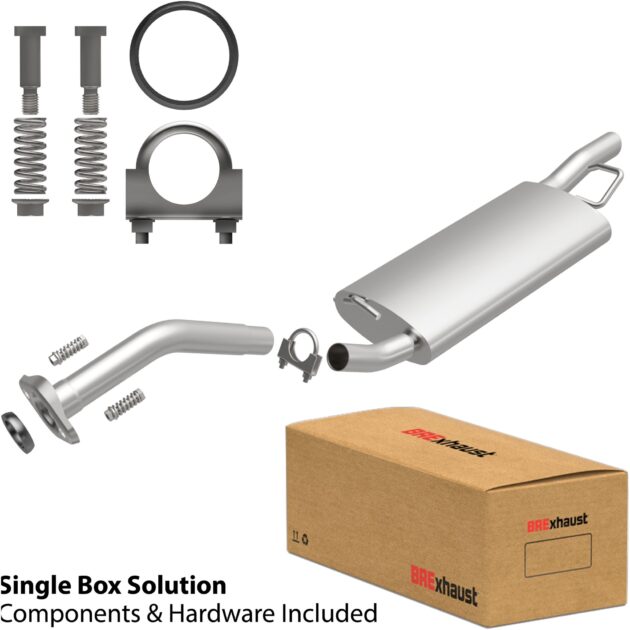 BRExhaust 2009-2013 Toyota Corolla 1.8L Direct-Fit Replacement Exhaust System