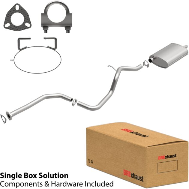 BRExhaust 1997-1998 Chevrolet Cavalier 2.2L Direct-Fit Replacement Exhaust System