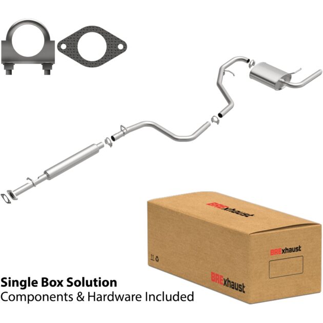 BRExhaust 2005-2006 Chevrolet Malibu 3.5L Direct-Fit Replacement Exhaust System