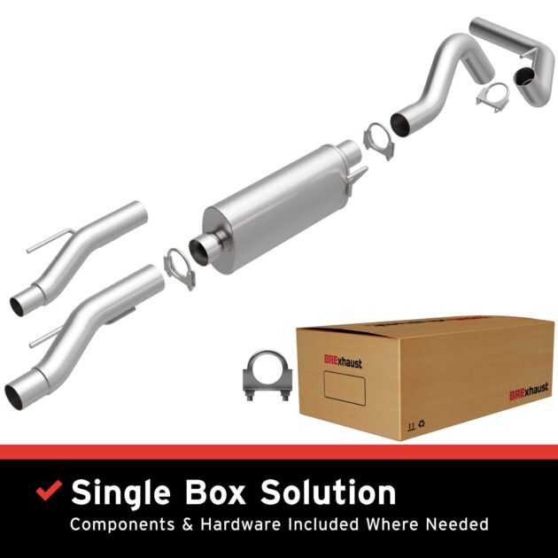 BRExhaust 2015-2023 Ford F-150 Direct-Fit Replacement Exhaust System