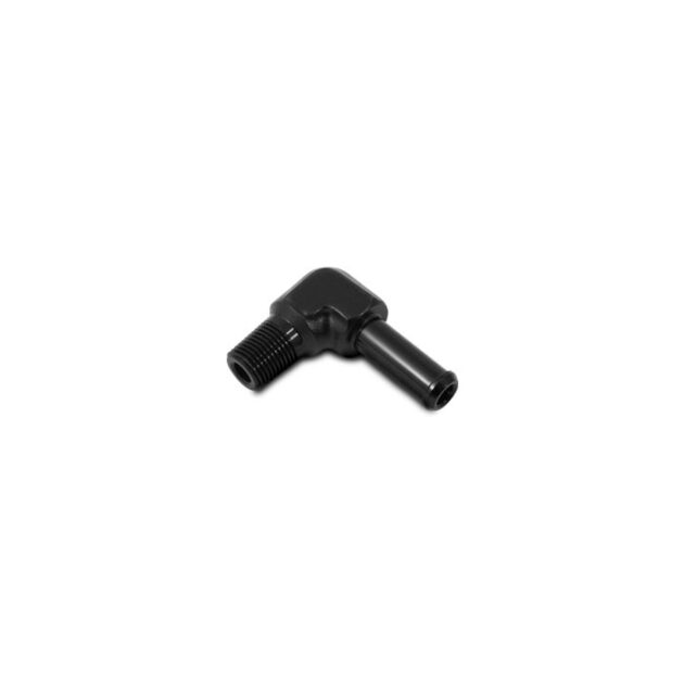 Vibrant Performance - 11230 - Male NPT to Hose Barb Adapter, 90 Degree; NPT Size: 1/8 in. Hose Size: 1/4 in.