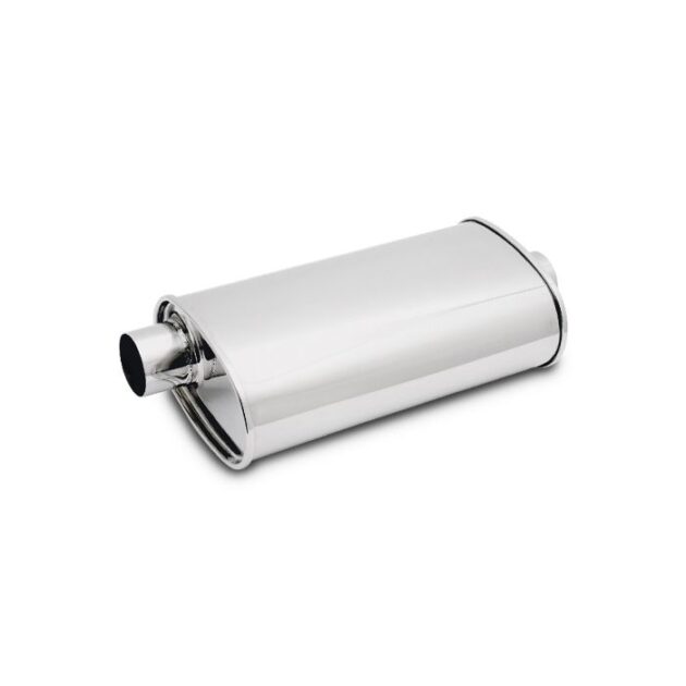 Vibrant Performance - 1133 - STREETPOWER Oval Muffler, 3.50 in. inlet/outlet (Offset-Center)