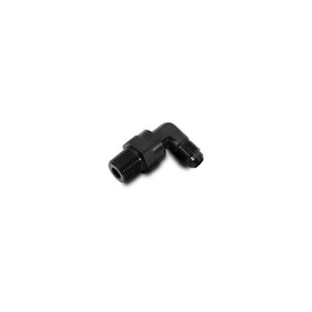 Vibrant Performance - 11357 - Male AN to Male NPT 90 Degree Swivel Adapter, -8 AN to 3/8 in. NPT