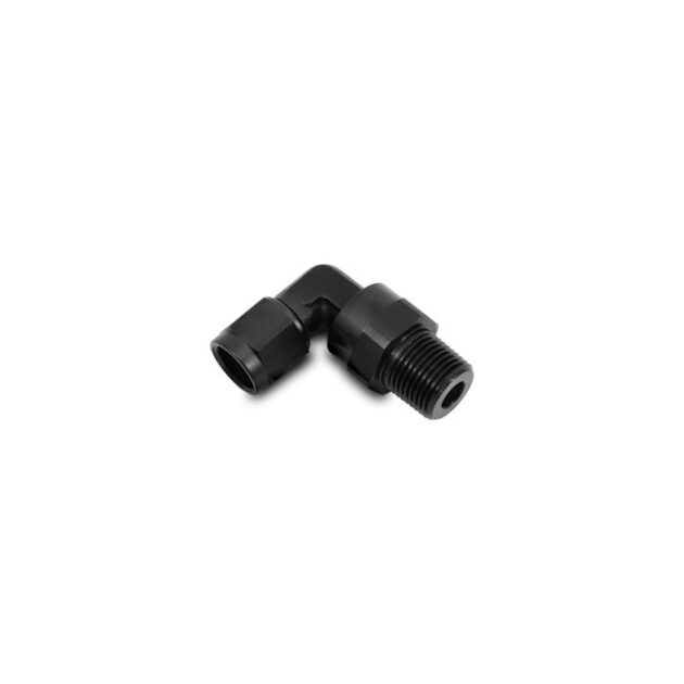 Vibrant Performance - 11381 - -4AN Female to 1/8 in.NPT Male Swivel 90 Degree Adapter Fitting