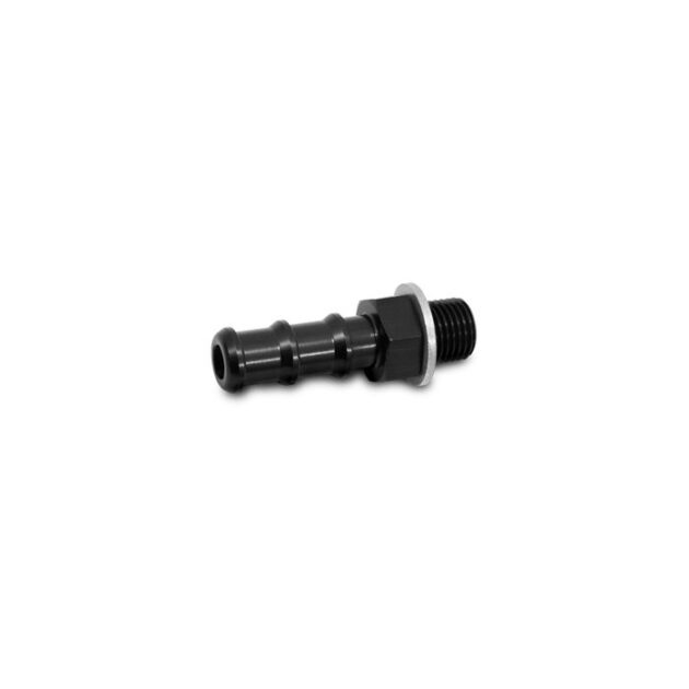 Vibrant Performance - 11409 - Metric to Barb Fitting (Male M10 x 1.0 to 1/8 in. Barb) Aluminum