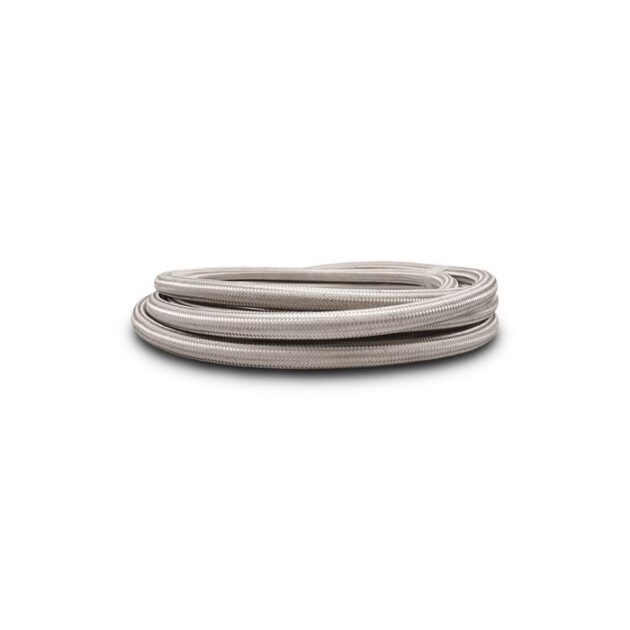 Vibrant Performance - 11923 - 10ft Roll of Stainless Steel Braided Flex Hose; AN Size: -16; Hose ID 0.89 in.