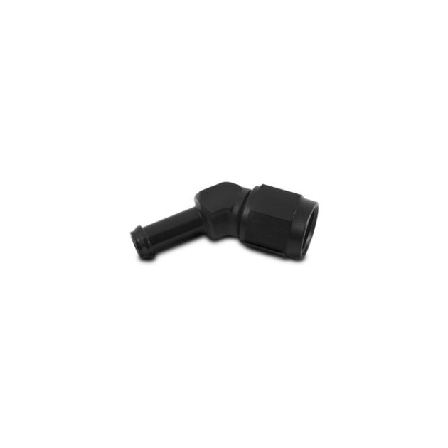 Vibrant Performance - 12015 - Female AN to Hose Barb 45 Degree Adapter, AN Size: -6; Barb Size: 5/16 in.