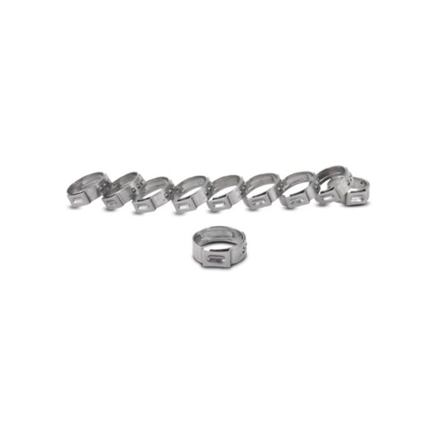 Vibrant Performance - 12272 - Stainless Steel Pinch Clamps: 7.8-9.5mm (Pack of 10)