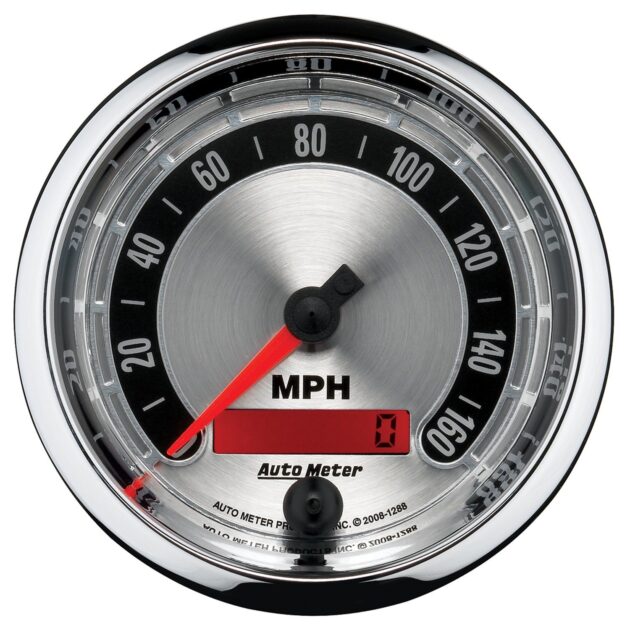 3-3/8 in. SPEEDOMETER, 0-160 MPH, AMERICAN MUSCLE