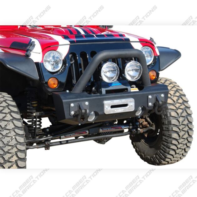 MBRP Exhaust Front Stubby Non Winch Bumper Pkg; LineX Coated