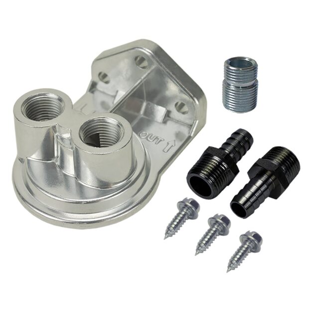 Single Ports Up 1/2" NPT Filter Mount Kit with 13/16"-16 Filter Thread