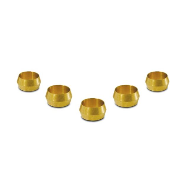 Vibrant Performance - 16465 - Pack of 5, Brass Olive Inserts; Size 5/16 in.