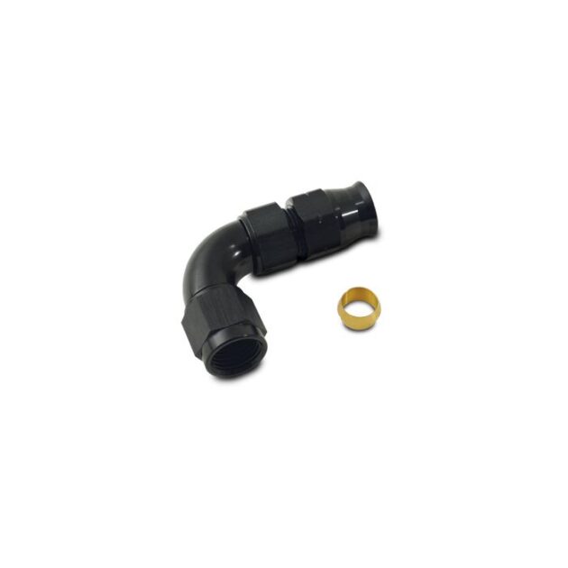 Vibrant Performance - 16565 - 90 Degree Tube to Female AN Adapter, Tube O.D. - 5/16 in.; AN Size: -6 in.