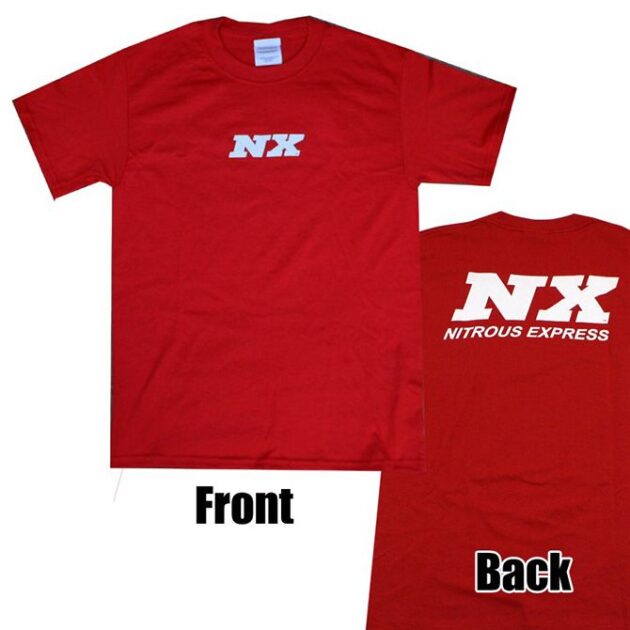 Nitrous Express MEDIUM RED T-SHIRT W/ WHITE NX