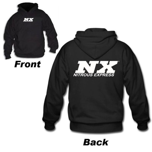 Nitrous Express BLACK NX HOODIE, LARGE