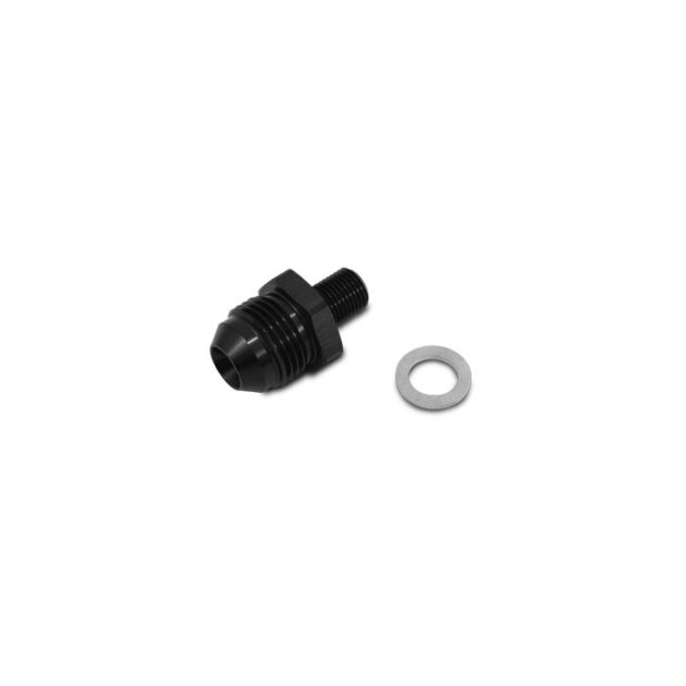 Vibrant Performance - 16601 - AN to Metric Straight Adapter; Size: -4AN Metric: 8mm x 1.5