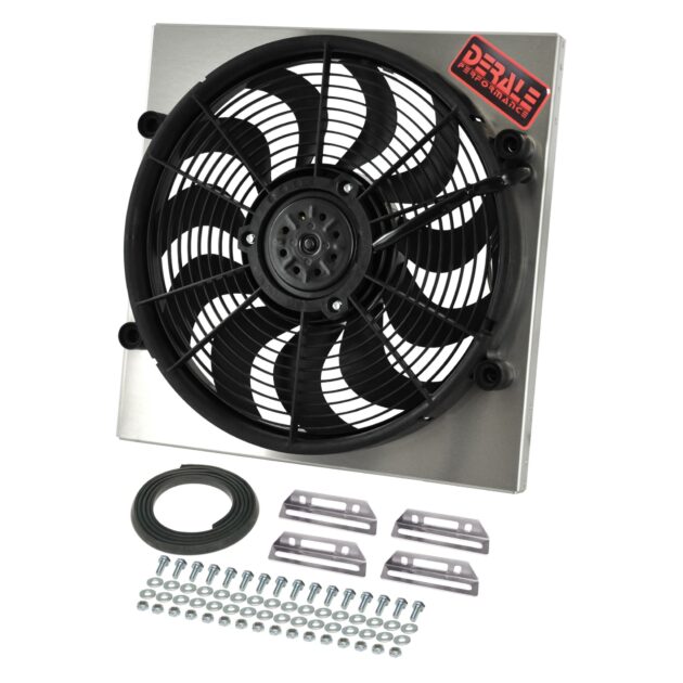 Powerpack - High Output Single 17" Electric RAD Fan/Aluminum Shroud Kit