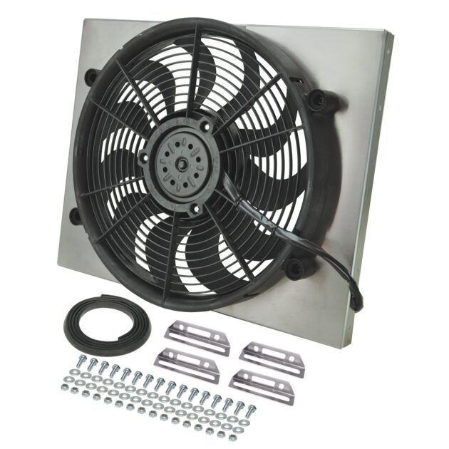 Powerpack - High Output Single 17" Electric RAD Fan/Aluminum Shroud Kit