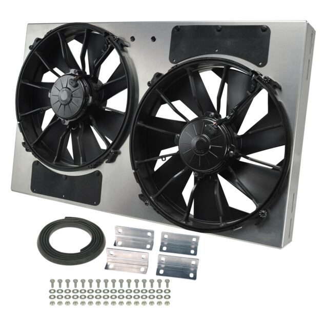 Powerpack - High Output Dual 12" Electric RAD Fan/Aluminum Shroud Kit