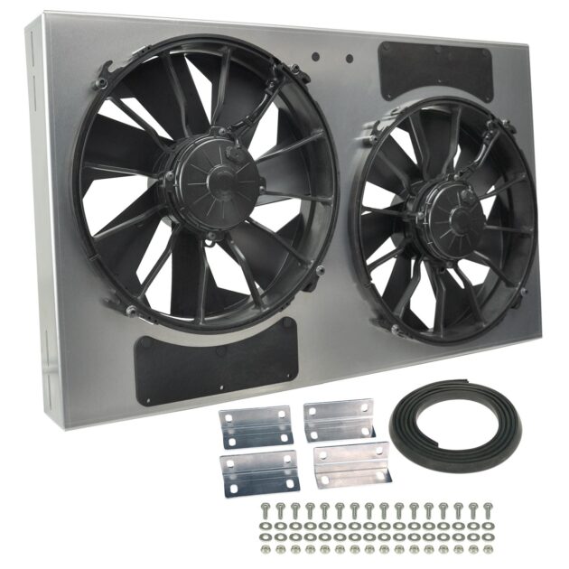 Powerpack - High Output Dual 12" Electric RAD Fan/Aluminum Shroud Kit