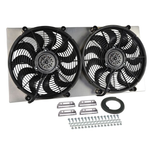 Powerpack - High Output Dual 17" Electric RAD Fan/Aluminum Shroud Kit