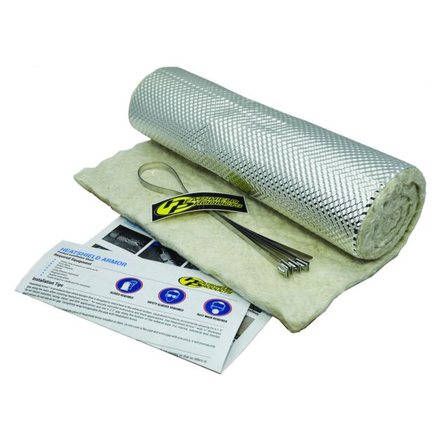 Exhaust heat shield kit, reduces up to 70% of heat, Water and element resistant