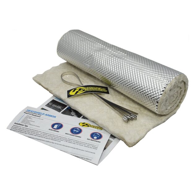 Exhaust heat shield kit, reduces up to 70% of heat, Water and element resistant