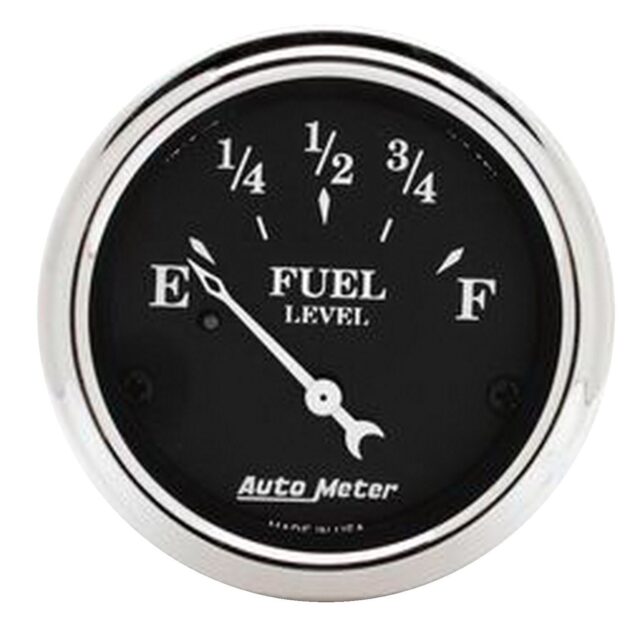 2-1/16 in. FUEL LEVEL, 0-30 O, OLD TYME BLACK