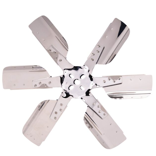 19" Heavy Duty Stainless Steel Standard Rotation Flex Fan, Chrome Hub