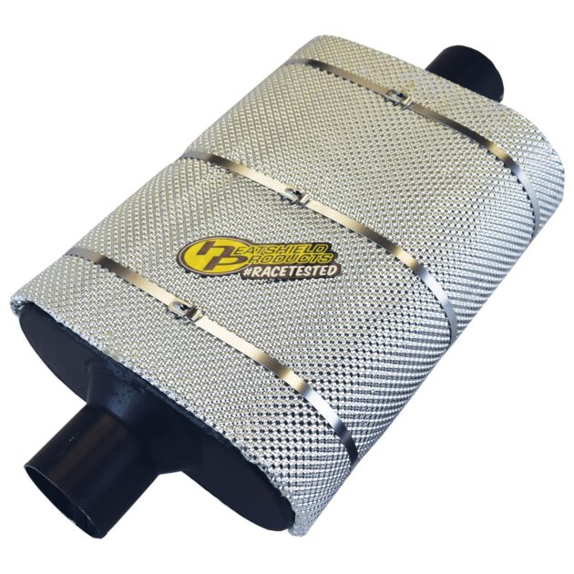 Reduces heat up to 70%, Works on OEM and aftermarket mufflers, Easy to install