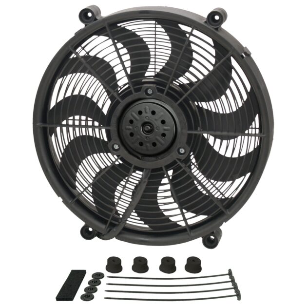 17" High Output Single RAD Pusher/Puller Fan with Standard Mount Kit