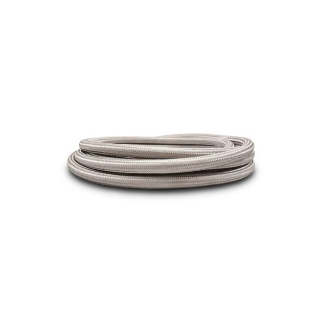 Vibrant Performance - 18414 - 10ft Roll of Stainless Steel Braided Flex Hose with PTFE Liner; AN Size: -4