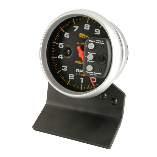 5 in. TACHOMETER, 0-9,000 RPM, BLACK, PRO-CYCLE