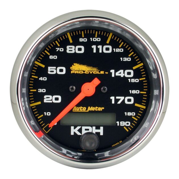 3-3/4 in. SPEEDOMETER, 0-120 MPH, BLACK, PRO-CYCLE