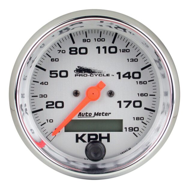 3-3/4 in. SPEEDOMETER, 0-120 MPH, SILVER, PRO-CYCLE