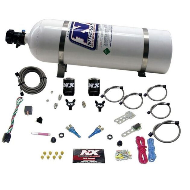 Nitrous Express FORD EFI DUAL NOZZLE (100-300HP) WITH 15LB BOTTLE