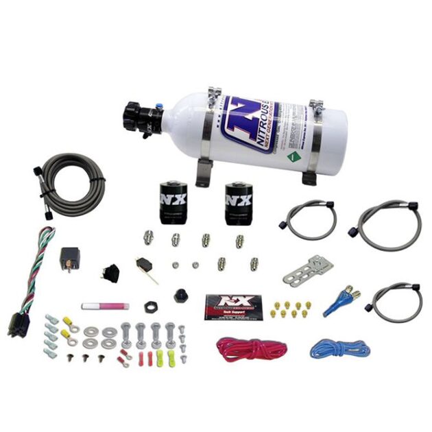 Nitrous Express GM EFI RACE (100-150-200-250HP) SINGLE NOZZLE WITH 5LB BOTTLE