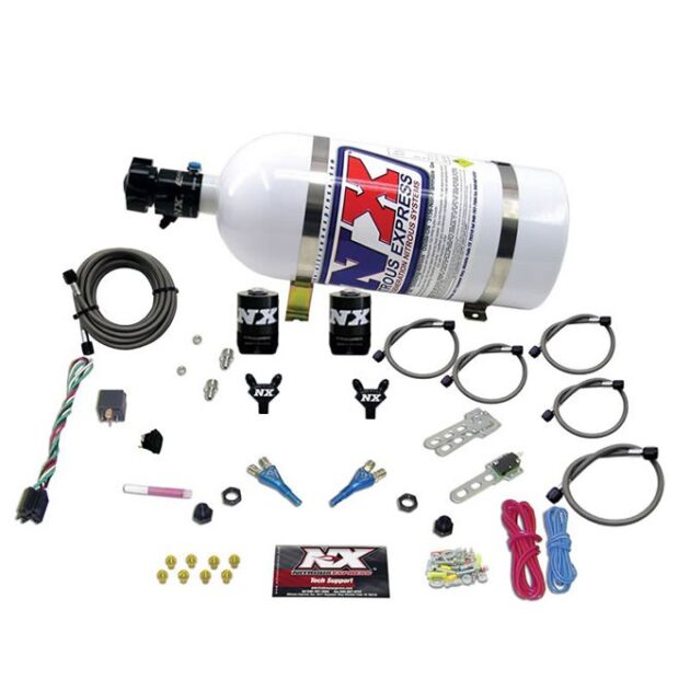 Nitrous Express GM EFI DUAL NOZZLE (100-300HP) WITH 10LB BOTTLE