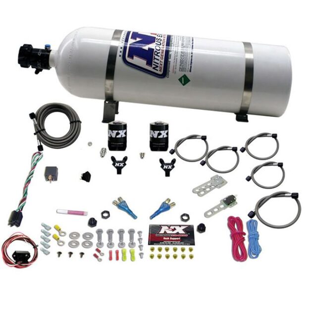 Nitrous Express NISSAN / INFINITY DUAL NOZZLE (35-150HP) W/ 15LB BOTTLE