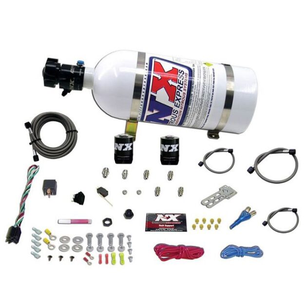 Nitrous Express E85 UNIVERSAL SYSTEM FOR EFI (SINGLE NOZZLE APPLICATION) WITH 10LB BOTTLE
