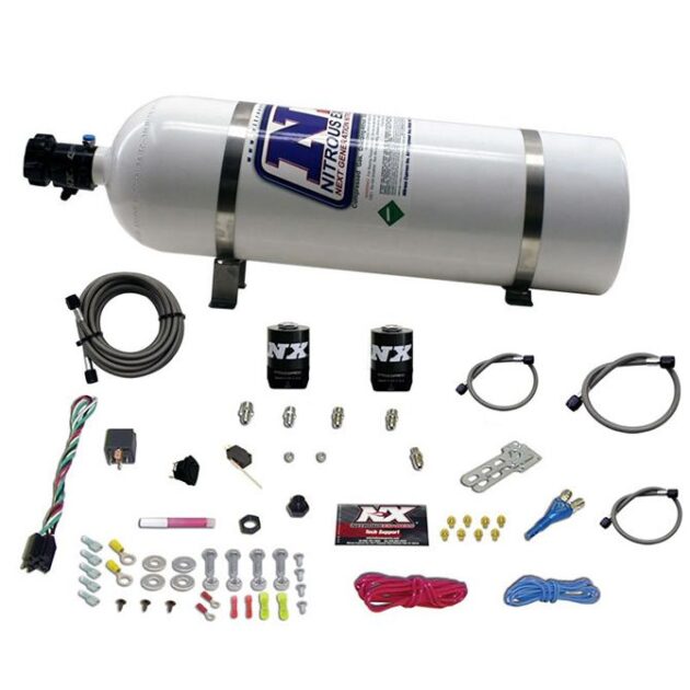 Nitrous Express ALL FORD EFI SINGLE NOZZLE SYSTEM (35-50-75-100-150 HP) WITH 15LB BOTTLE